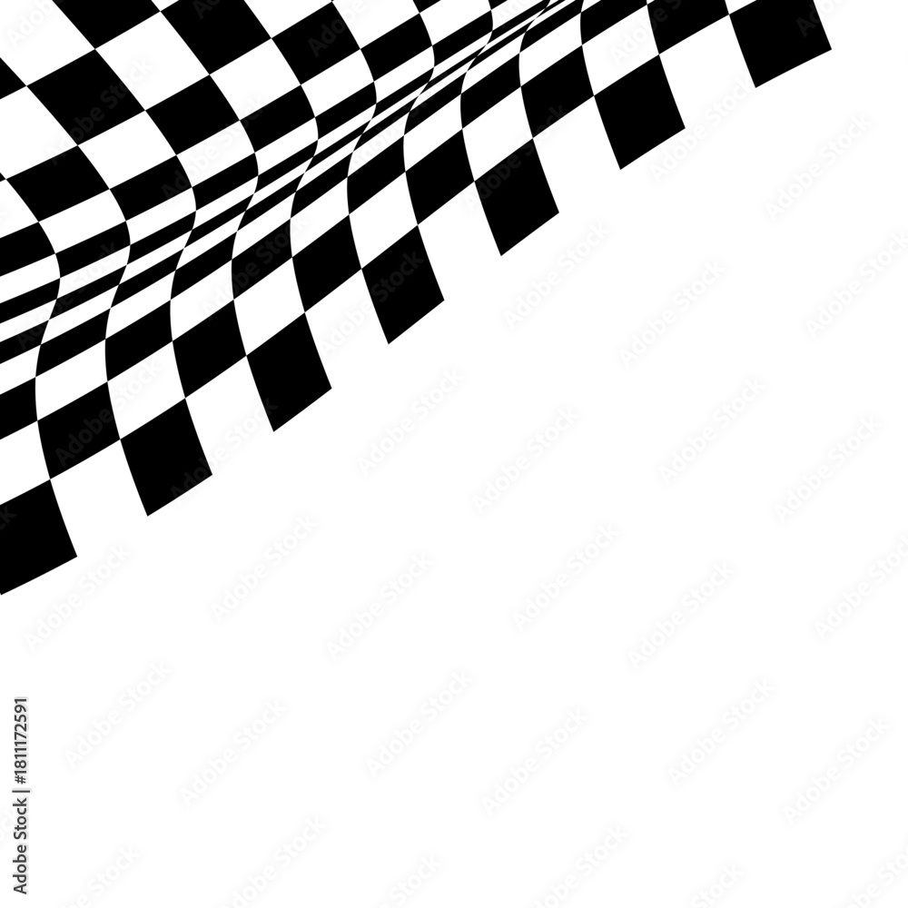 Obraz premium Racing Flag Corner