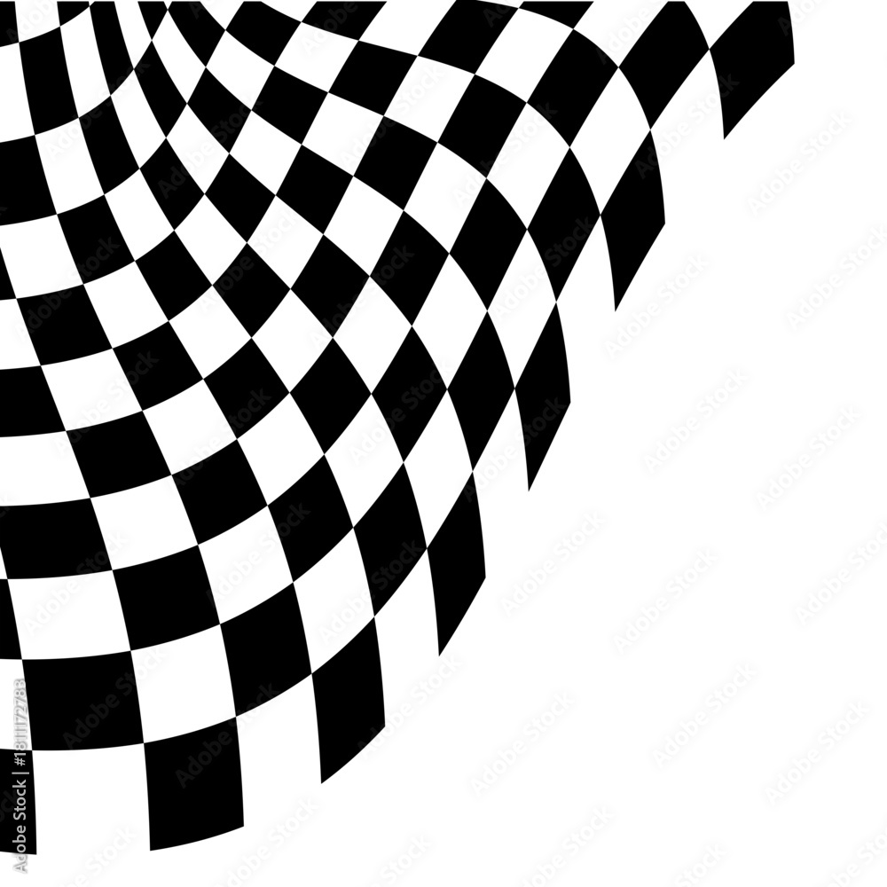 Obraz premium Racing Flag Corner