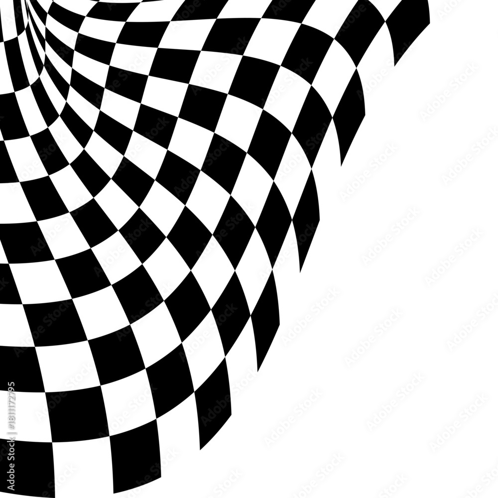 Naklejka premium Racing Flag Corner