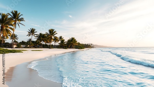 Fototapeta Naklejka Na Ścianę i Meble -  Serene Beach Landscape