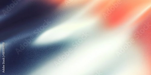 Abstract texture with soft blurred gradient in red, blue and white colors creating smooth colorful background pattern