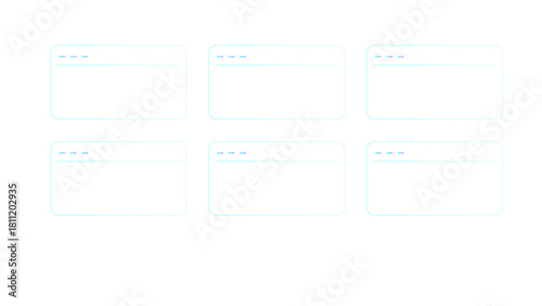 Futuristic HUD Panel Set �C Sci-Fi UI Card Grid