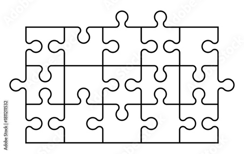 Simple pieces of puzzle pattern