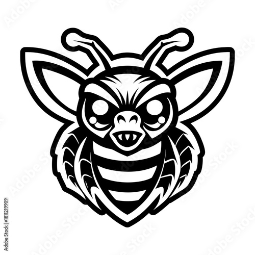 A solid style icon showing an anthophila symbol