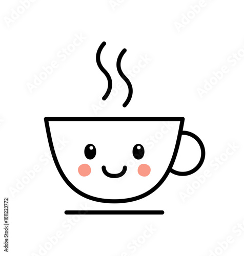 Tasse mit kawaii Gesicht