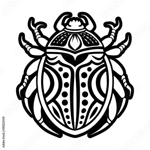 Filled style icon showing a beetle symbol