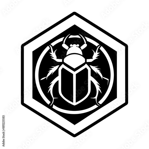 A filled style icon showing a bug logo