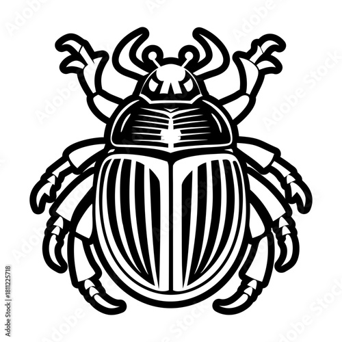 A glyph style icon of weevil logo