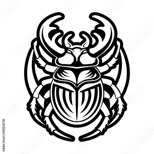 Glyph style icon showing an insect mascot