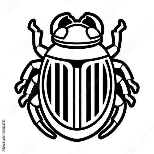 Glyph style icon showing a bug symbol