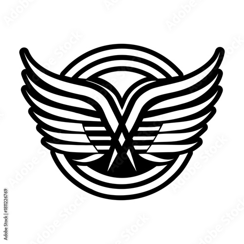 A glyph style icon of beetle logo