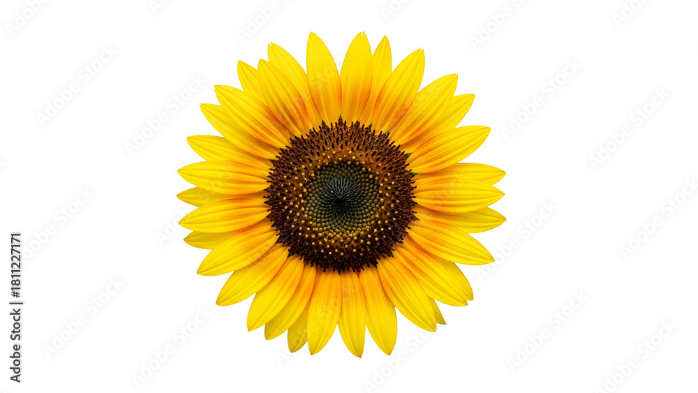 Fototapeta premium Vibrant yellow blossom rests against a stark black background