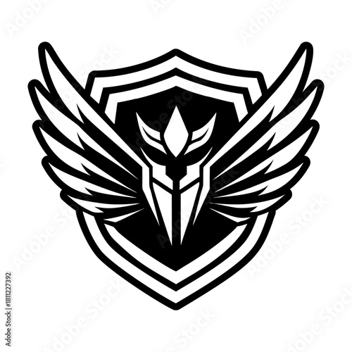 Filled style icon depicting a feather symbol