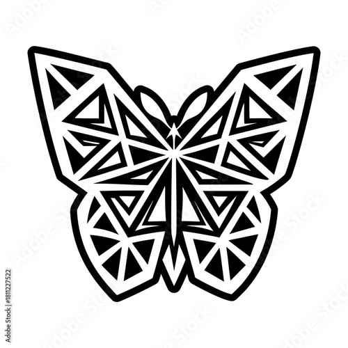 Filled style icon showing a fritillary logo