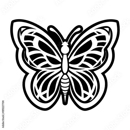 Filled style icon showing a fritillary logo