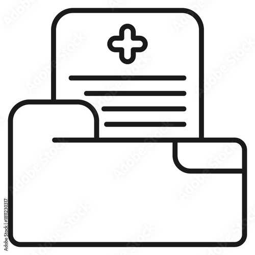 Sick Leave Outline Icon