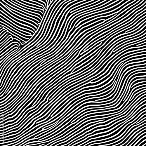 Abstract black and white line art pattern background design optical illusion vector graphic design element
