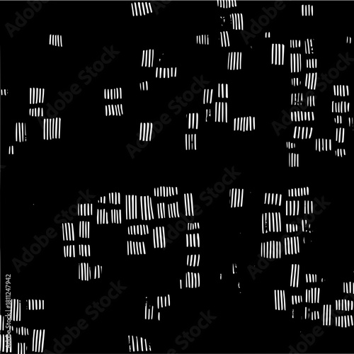 Abstract black and white stripe pattern design with lines and parallel elements for modern art print design