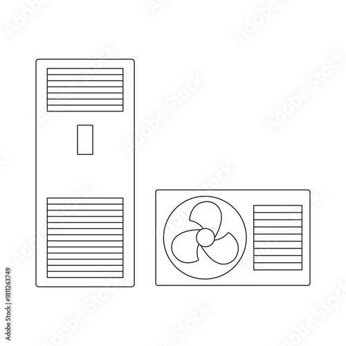 illustration of air conditioning units
