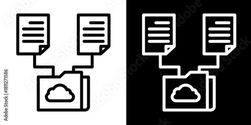 Collection Icon Set White Style Collection
