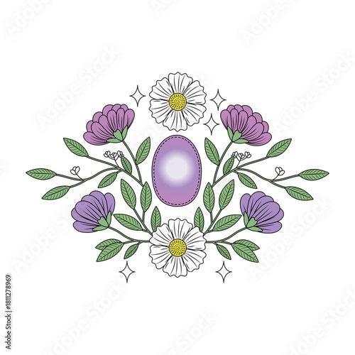 A vintage style illustration showing moonstone