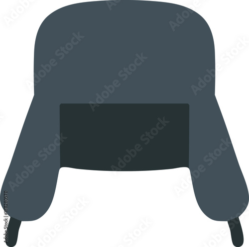 Navy ushanka winter hat