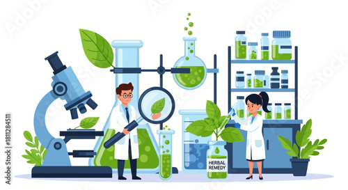 Scientific Research in Natural Sciences Botany and Biotechnology Experiments