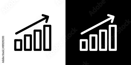 上昇グラフのアイコン