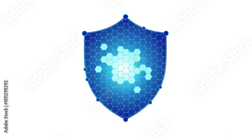 Shield of Protection Abstract Design for Enhanced Security and Safety