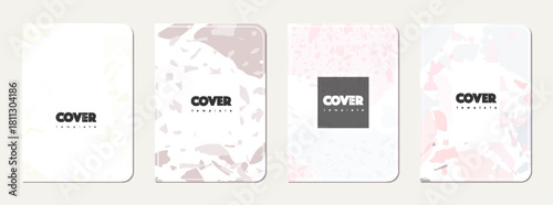 Brochure cover design. Terrazzo abstract