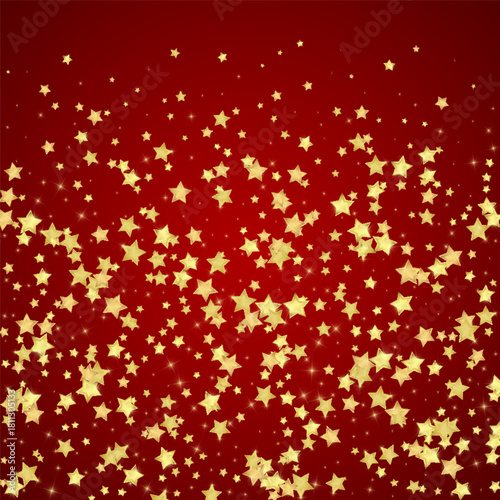Magic stars vector overlay.  Gold stars scattered