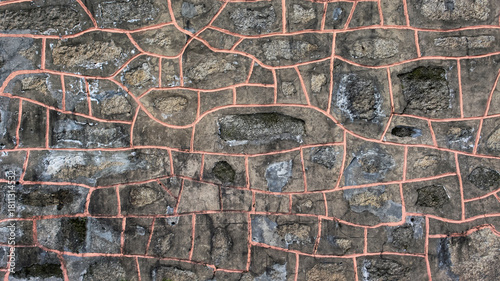 Pink and Brown Stonewall