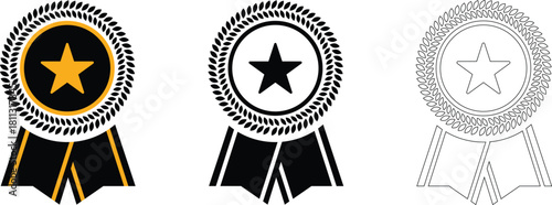 Product quality certificate compliance with check mark symbol, Standard quality control vector Illustration.