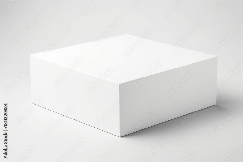 Naklejka premium Box white simplicity rectangle.