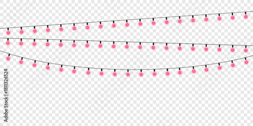 line  Wedding lights with glowing effect design on the background