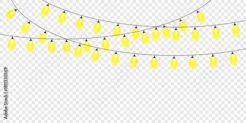 abstract yellow Wedding lights with glowing effect design on background
