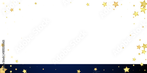 Magic stars vector overlay.  Gold stars scattered