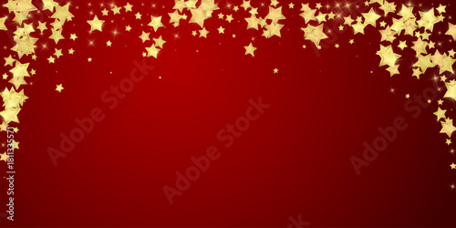 Magic stars vector overlay.  Gold stars scattered