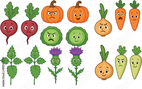 Warzywa i rośliny z emocjami 