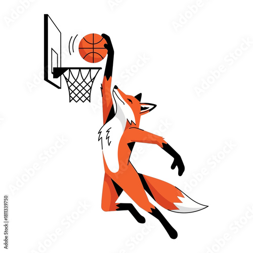 Fox Slam Dunking Basketball