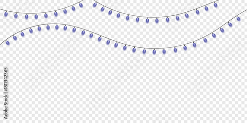 abstract blue Wedding lights with glowing bulbs design background with waves