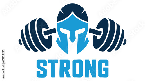 Spartan helmet barbell strong