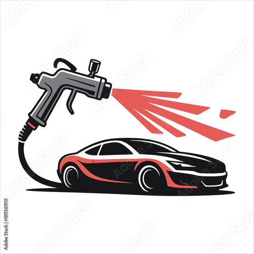 Car painting spray gun auto service