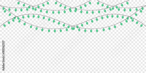 abstract background with blue lines Wedding lights with glowing bulbs