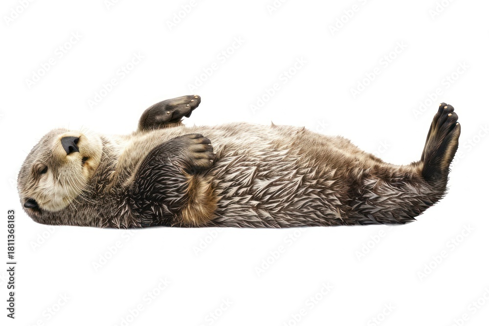 Obraz premium Sea otter wildlife animal mammal.