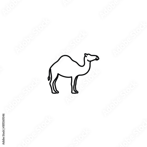 Desert Camel Animal Silhouette Icon