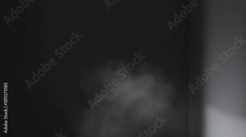 smoke on black background