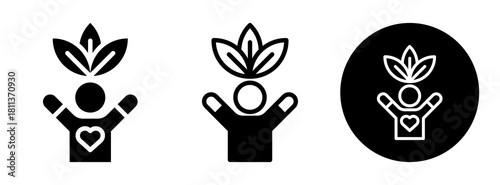 Inner Peace Icon Collection Glyph & Mixed Style