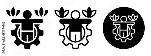 Wellbeing Icon Collection Glyph & Mixed Style