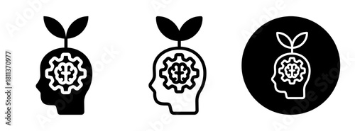 Eco Mind Icon Collection Glyph & Mixed Style
